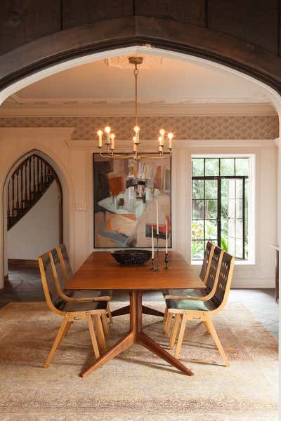  Mid-Century Modern Family Home Dining Room. Los Feliz by Nickey Kehoe Design.