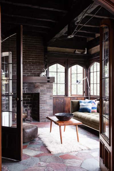  Rustic Family Home Living Room. Los Feliz by Nickey Kehoe Design.