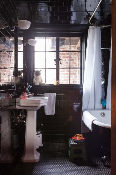  Eclectic Family Home Bathroom. Los Feliz by Nickey Kehoe Design.