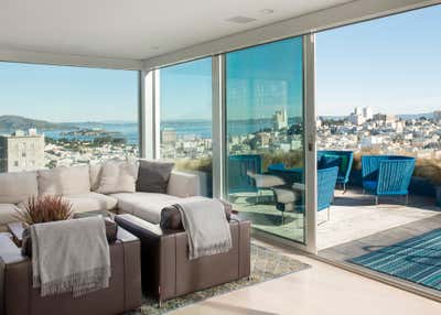Contemporary Apartment Patio and Deck. Pacific Heights Residence by Wick Design.