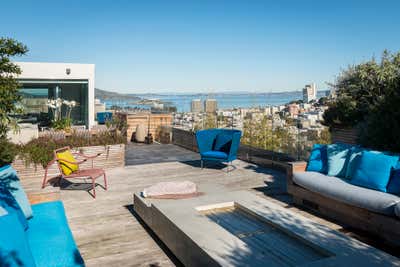 Contemporary Apartment Patio and Deck. Pacific Heights Residence by Wick Design.