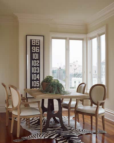  Transitional Family Home Dining Room. Cow Hollow Home by Wick Design.