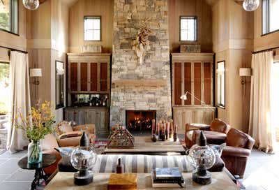 Rustic Vacation Home Living Room. Lake Tahoe Residence by Wick Design.
