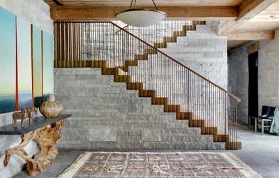  Craftsman Vacation Home Entry and Hall. Mountain Hideaway by Thomas Hamel & Associates.