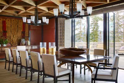 Craftsman Vacation Home Dining Room. Mountain Hideaway by Thomas Hamel & Associates.