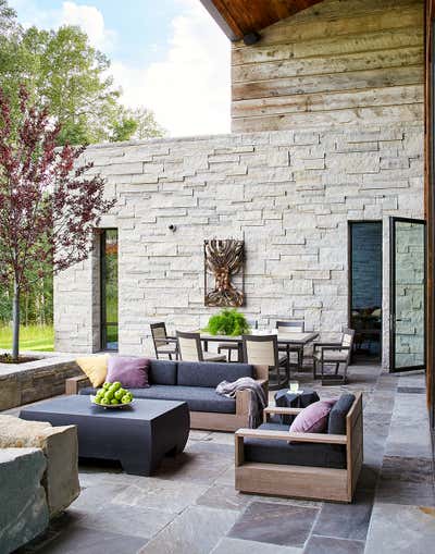  Craftsman Vacation Home Patio and Deck. Mountain Hideaway by Thomas Hamel & Associates.