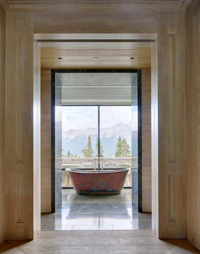  Craftsman Vacation Home Bathroom. Mountain Hideaway by Thomas Hamel & Associates.