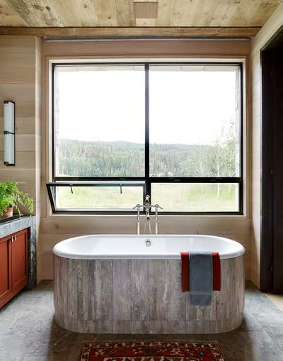  Craftsman Bathroom. Mountain Hideaway by Thomas Hamel & Associates.