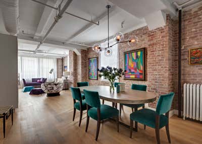  Modern Apartment Dining Room. The Flat Iron by Tamara Eaton Design.