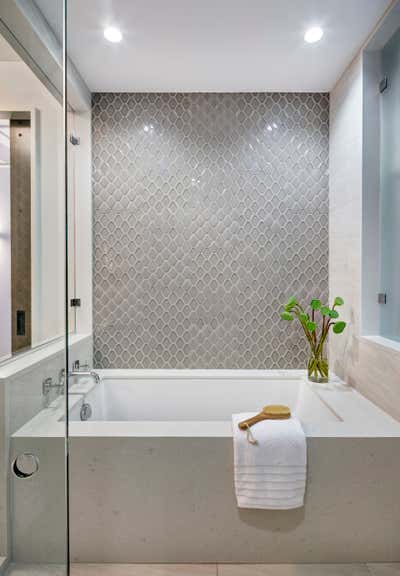  Modern Apartment Bathroom. The Flat Iron by Tamara Eaton Design.