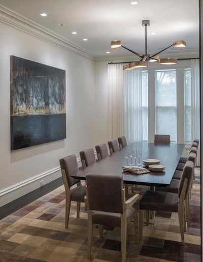 Transitional Family Home Dining Room. Boston Residence by Manuel de Santaren.