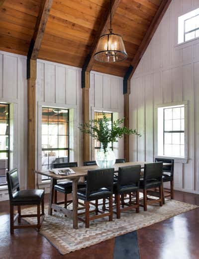  Rustic Vacation Home Dining Room. River Cabin by Round Table Design, Inc..
