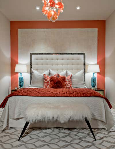  Eclectic Family Home Bedroom. Arizona Mid-Century Modern Residence by B. Jarold and Company, LLC.