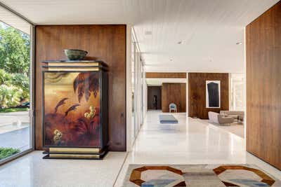Mid-Century Modern Family Home Entry and Hall. Indian Wells Villa by Formarch.