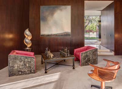  Mid-Century Modern Family Home Living Room. Indian Wells Villa by Formarch.