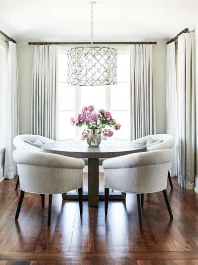 Transitional Country House Dining Room. King City Farm by Julie Charbonneau Design.