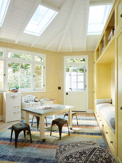  Cottage Family Home Children's Room. Santa Monica Mountains by Nickey Kehoe Design.