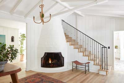 Cottage Family Home Entry and Hall. Santa Monica Mountains by Nickey Kehoe Design.