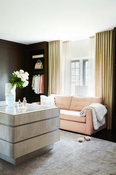 Transitional Family Home Storage Room and Closet. Hogg's Hollow  by Julie Charbonneau Design.