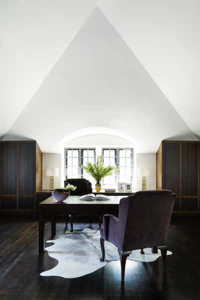  Transitional Family Home Office and Study. Hogg's Hollow  by Julie Charbonneau Design.