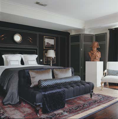  Traditional Bachelor Pad Bedroom. English Bachelor Residence by Mary McDonald.