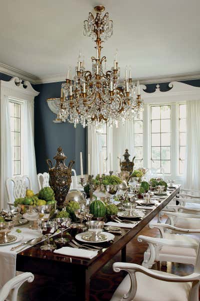  Traditional Family Home Dining Room. Beverly Hills Estate by Mary McDonald.