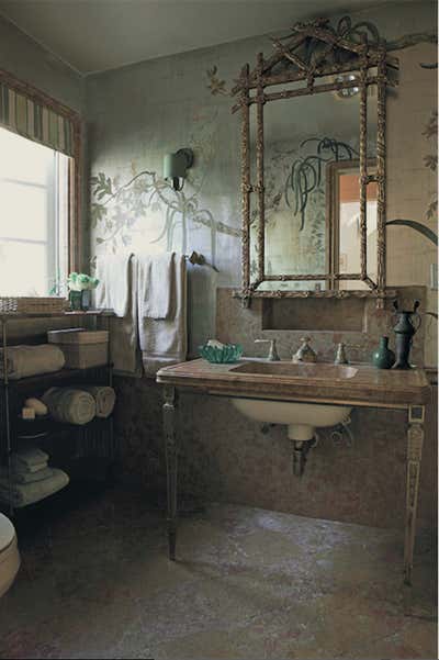  Traditional Family Home Bathroom. Beverly Hills Estate by Mary McDonald.