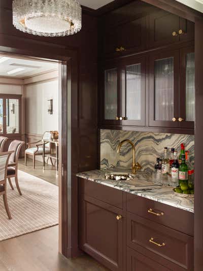 Transitional Family Home Bar and Game Room. Brookline Historic Colonial by Nina Farmer Interiors.