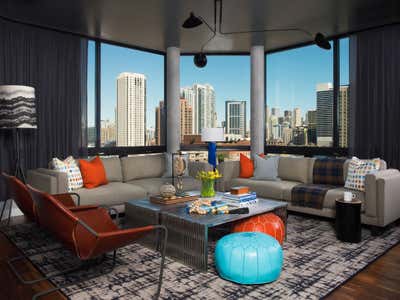  Eclectic Apartment Living Room. West Loop Penthouse by Steve and Filip Design.