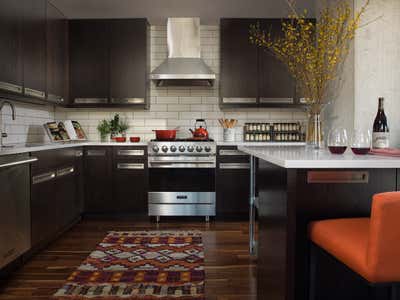  Eclectic Apartment Kitchen. West Loop Penthouse by Steve and Filip Design.