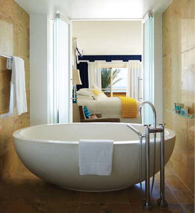  Contemporary Hotel Bathroom. Eau Palm Beach Resort & Spa by Jonathan Adler.