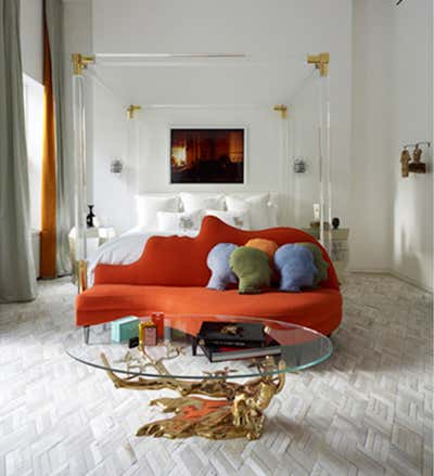  Eclectic Apartment Bedroom. New York Private Residence by Jonathan Adler.