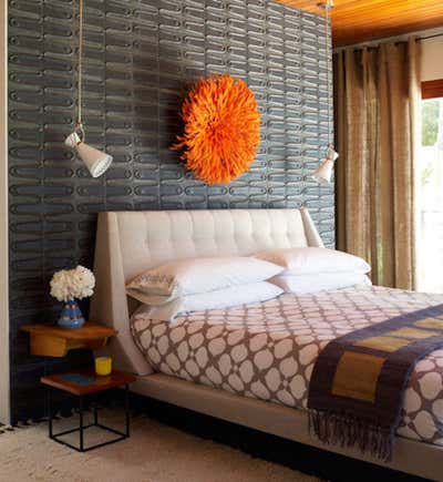  Eclectic Family Home Bedroom. Shelter Island Private Residence by Jonathan Adler.