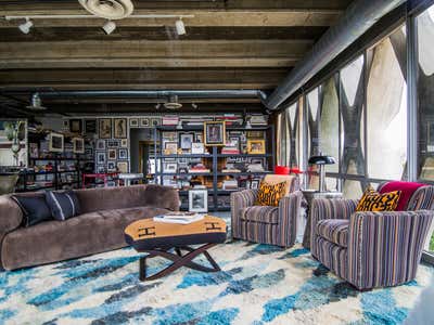  Mid-Century Modern Bachelor Pad Open Plan. Los Angeles Loft by Todd Yoggy Designs.