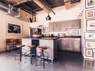  Bachelor Pad Kitchen. Los Angeles Loft by Todd Yoggy Designs.