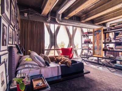  Industrial Bedroom. Los Angeles Loft by Todd Yoggy Designs.