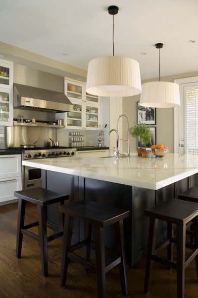  Contemporary Family Home Kitchen. South End Townhouse by Heather Wells Inc.