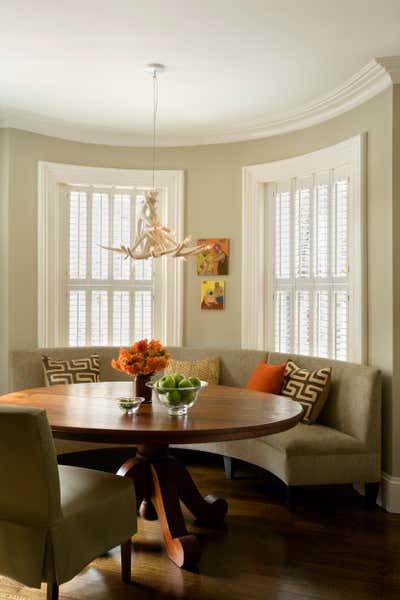  Contemporary Family Home Dining Room. South End Townhouse by Heather Wells Inc.