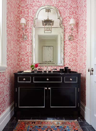  Preppy Bathroom. Midwest Country Estate by Heather Wells Inc.