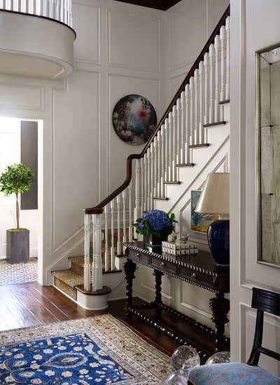 Traditional Family Home Entry and Hall. Midwest Country Estate by Heather Wells Inc.