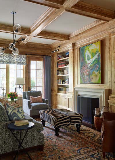 Traditional Family Home Office and Study. Midwest Country Estate by Heather Wells Inc.