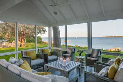  Beach Style Beach House Patio and Deck. Tisbury Ocean Retreat by Heather Wells Inc.