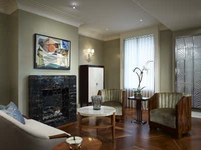  Art Deco Apartment Living Room. Lake Shore Drive Apartment by Heather Wells Inc.
