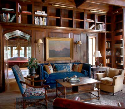  English Country Office and Study. North Shore English Manor by Heather Wells Inc.