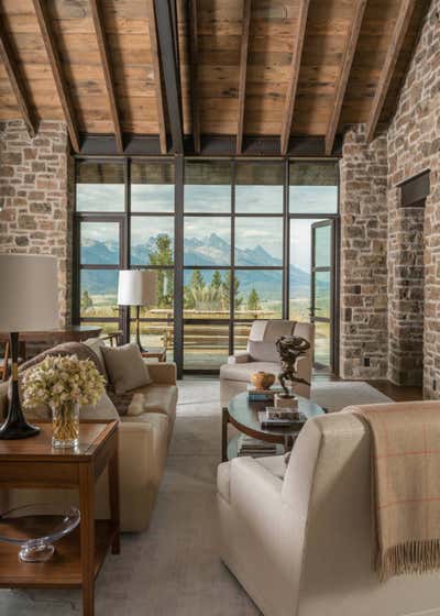  Rustic Vacation Home Living Room. Mountaintop Modern by WRJ Design Associates.