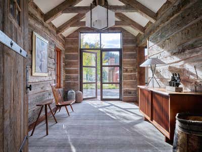  Rustic Vacation Home Entry and Hall. Mountaintop Modern by WRJ Design Associates.