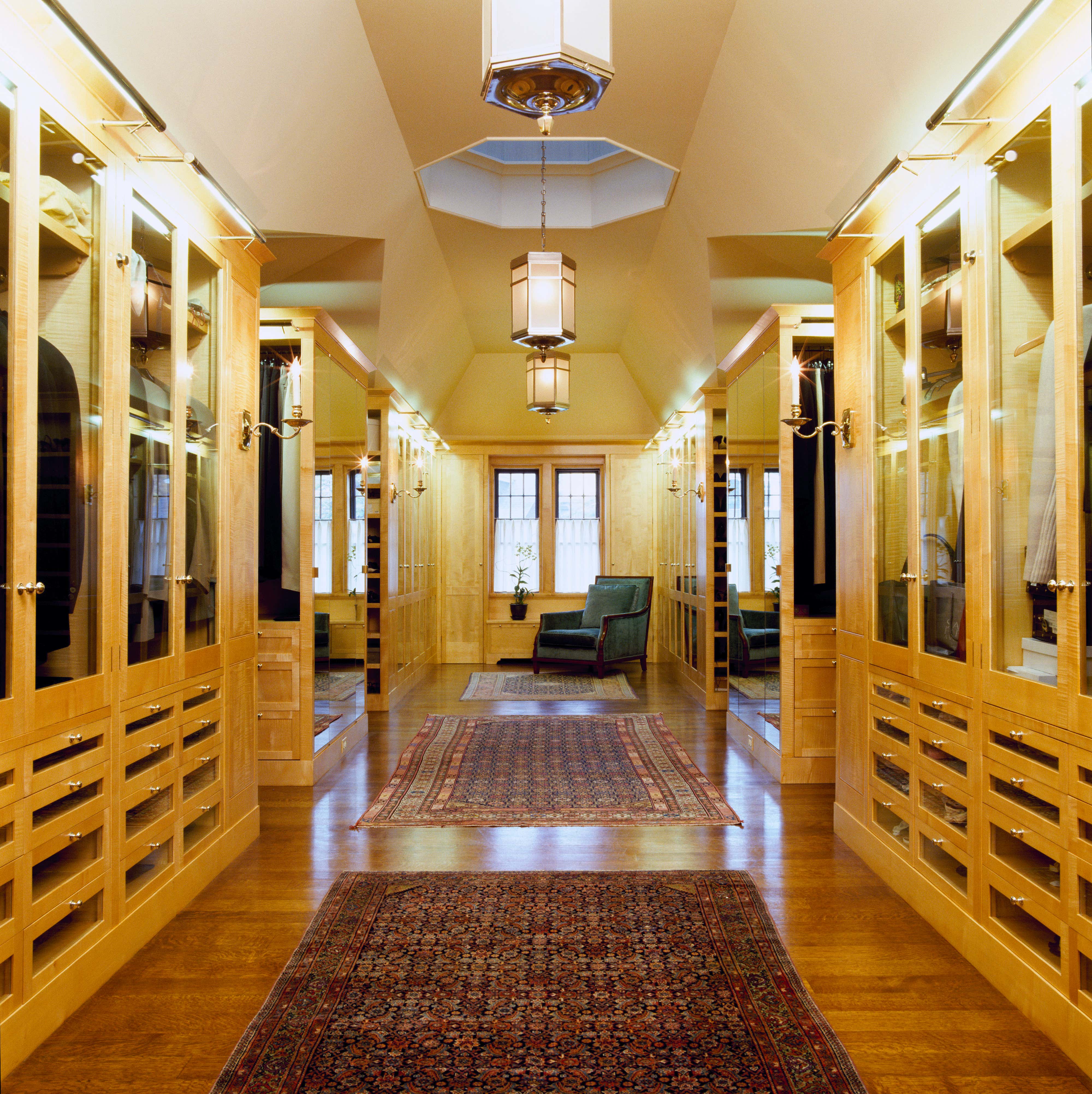 Traditional Storage Room and Closet