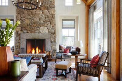  Country Living Room. Stowe Mountain Home by Heather Wells Inc.