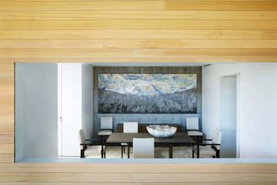  Mid-Century Modern Family Home Dining Room. Art of the View by WRJ Design Associates.