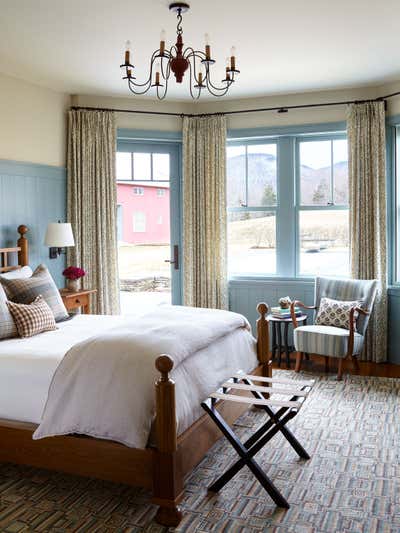  Country Vacation Home Bedroom. Stowe Mountain Home by Heather Wells Inc.